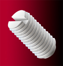 stock slotted flat point set screw - metric